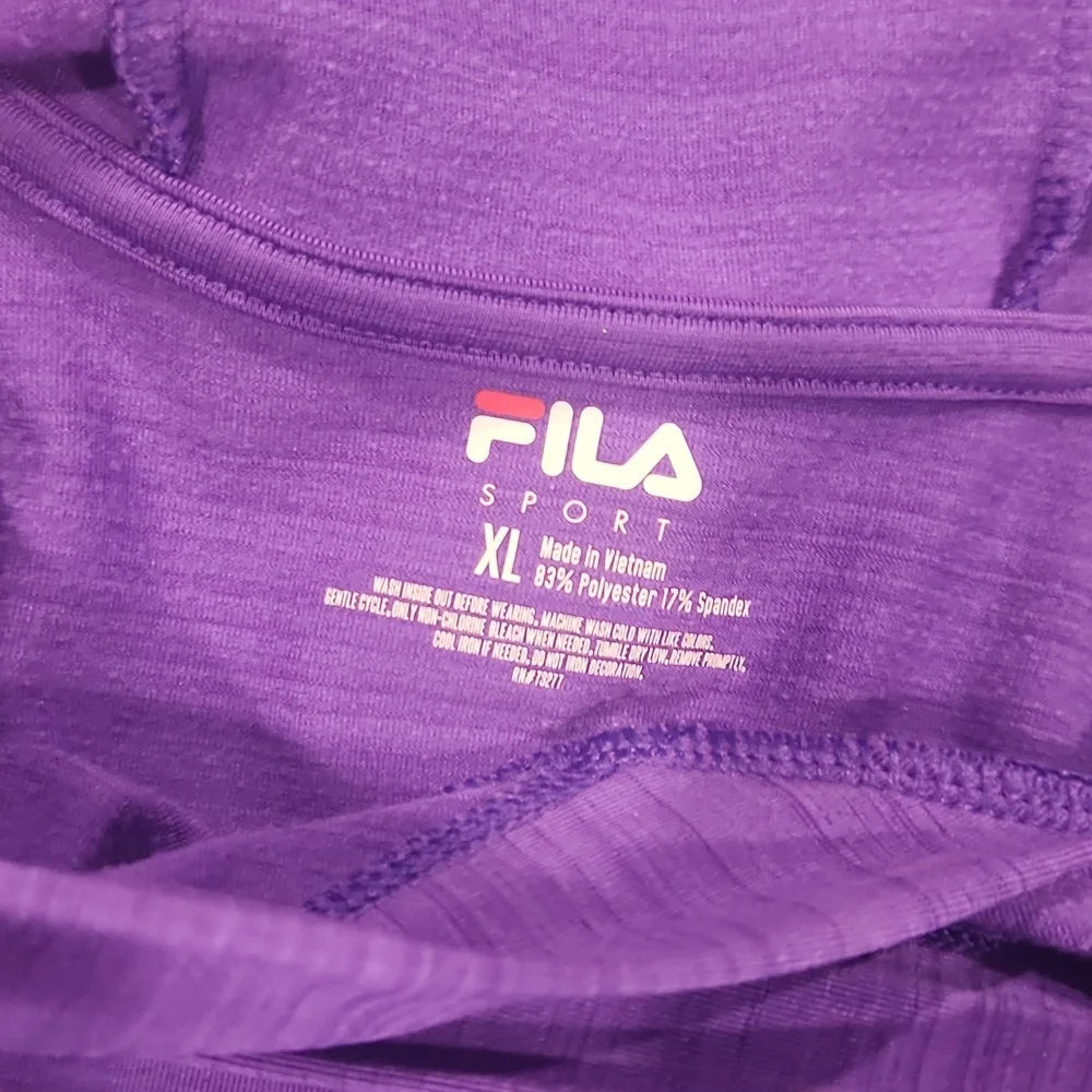 Fila Women's Purple Long Sleeve Sweatshirt - Picture 8 of 8